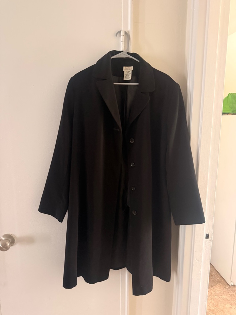 Classic Elements Black Jacket with Simple Collar